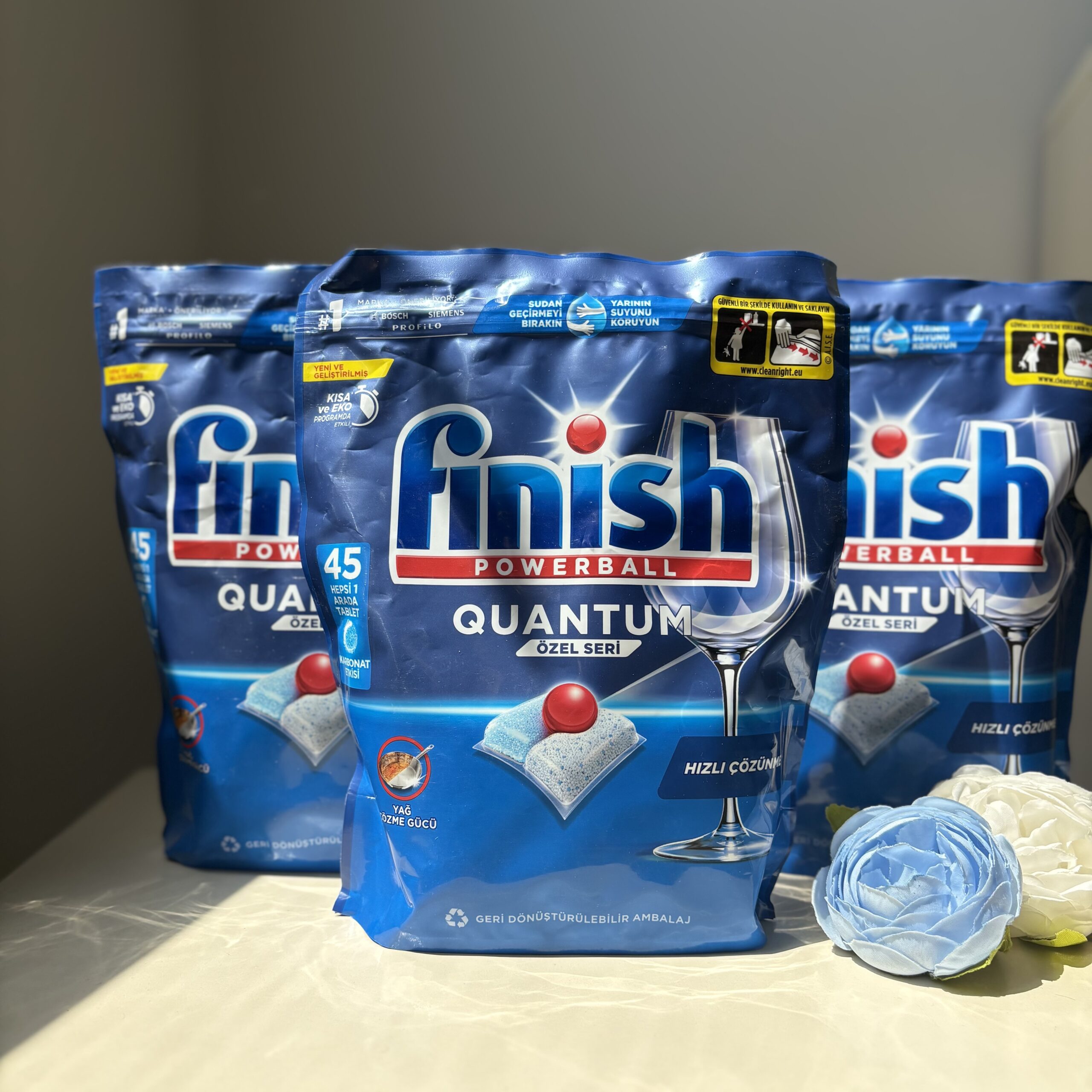 IMG_7952 قرص ظرفشویی فینیش کوانتوم ۴۵ عددی سری ویژه (Finish Powerball Quantum) | اصل - Image 1
